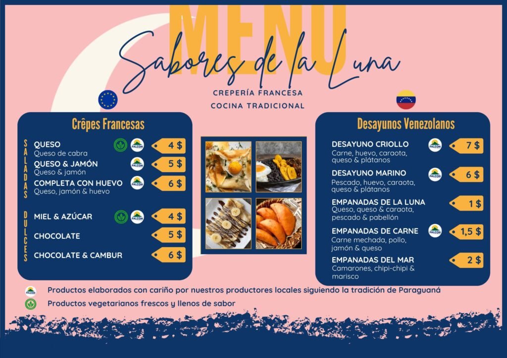 Menu desayuno